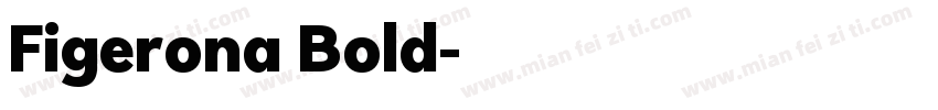Figerona Bold字体转换
